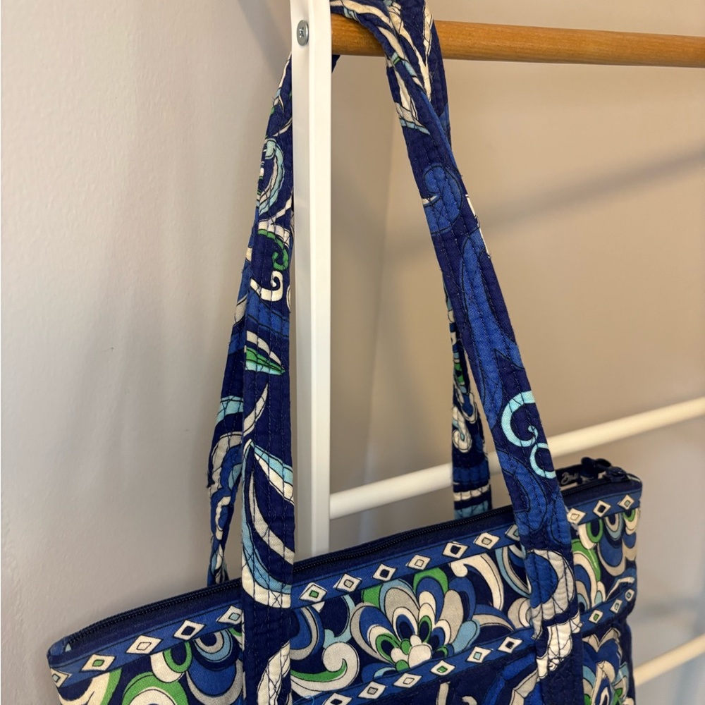 Vera Bradley Floral Blue Tote Bag - Picture 6 of 16